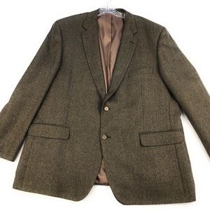 Men’s Saddlebred blazer. Size 52R Brown tweed